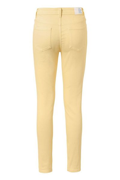 Tchibo Women Slim Fit Solid Non Stretchable Chino Pants, Yellow