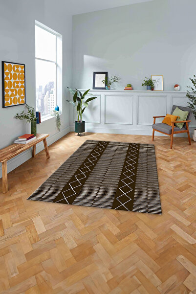 Napoli Home Τυπωμένο σκανδιναβικό ψάθινο μοντέλο που πλένεται αντιολισθητικό χαλί κουζίνας και σαλονιού