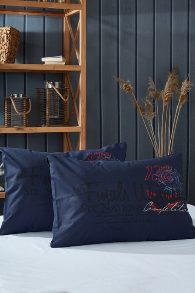 Komfort Home Printed Cotton Silicone Pillow 50x70 Cm (1 PC)