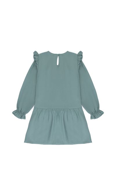 U.S. Polo Assn. Girl's Mint Long Sleeve Woven Dress 50273514 -Vr090