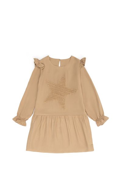 U.S. Polo Assn. Girl's Sand Long Sleeve Woven Dress 50273514-Vr085