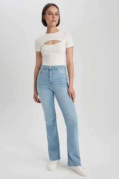 DeFacto A5153 Slit Jeans Long Pants