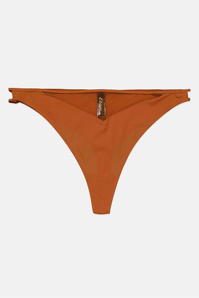 Etam Women Plain Pantie, Brown