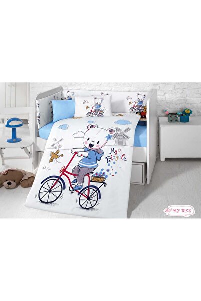 Komfort Home Baby Sleeping Set 8 Pieces Ranforce 100% Cotton /byke