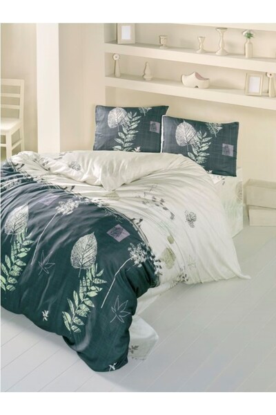 Komfort Home طقم غطاء لحاف فردي Ranforce (خشب أخضر)