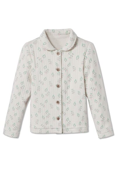 Tchibo Toddlers Girl Allover Print Sweater, White Combo