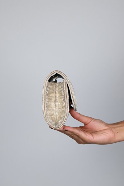 LuviShoes AGO arany csíkos női estélyi táska