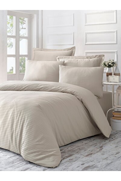 Komfort Home Single Exclusive Deluxe Satin Duvet Cover Set (LN BEIGE)