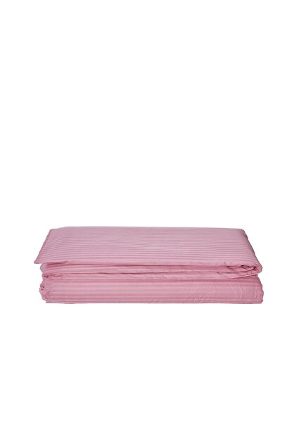 Komfort Home غطاء لحاف من الساتان القطني المخطط مزدوج / مسحوق