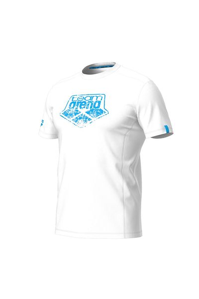 ARENA Logo Patterned White Cotton T-Shirt