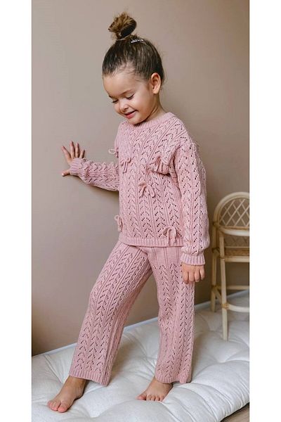 Butik Bow Knitwear Set