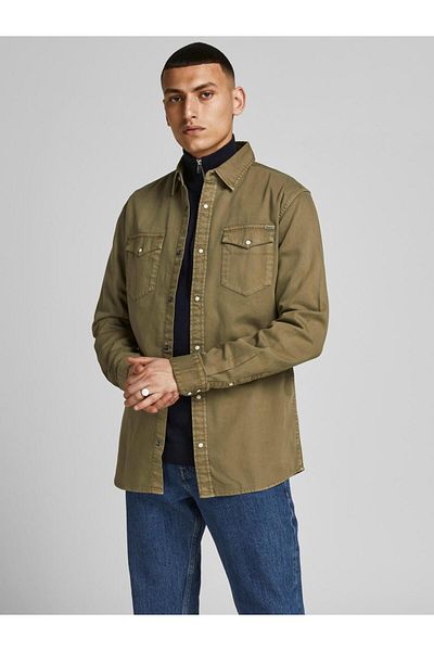 Jack & Jones Jack&jones 12138115 Μακρυμάνικο τζιν πουκάμισο με 2 τσέπες