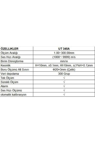 Unit Ut 345a أداة قياس السماكة بالموجات فوق الصوتية؛ ub