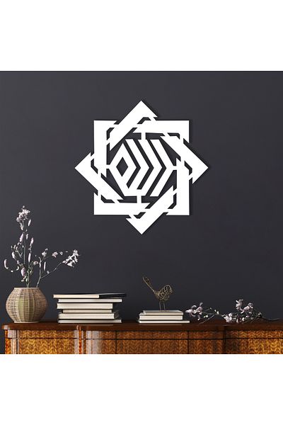 DECOVIENO God Table Design Wall Table, Home Office Wall Frame (45 cm X 45 cm)