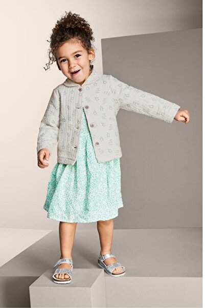 Tchibo Toddlers Girl Allover Print Sweater, White Combo