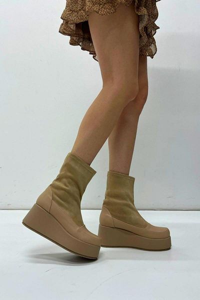inizio Γυναικείες μπότες Nude Thick Sole V4240