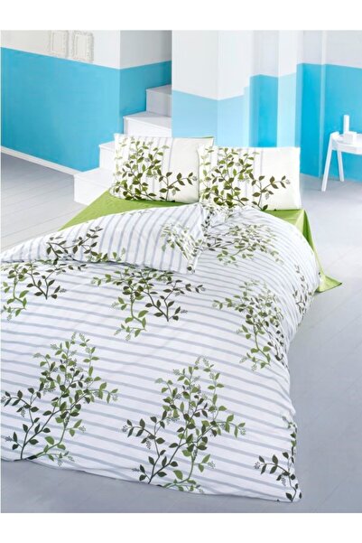 Komfort Home Single Ranforce Duvet Cover Set (HAZAL GREEN)