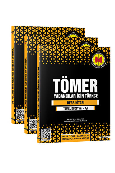 Metropol Yayınları TÖMER-YABANCILAR İÇİN TÜRKÇE ÖĞRETİM SETİ (A1-A2) TEMEL DÜZEY