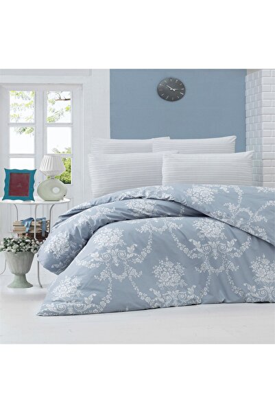 Komfort Home Single Ranforce Duvet Cover Set (GLORIA BLUE)