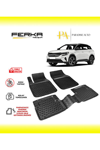 Paradise Auto Renault Austral 2024 ve Üstü Uyumlu Havuzlu Paspas