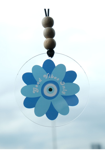 Balkhoon Good Vibes Only Nazar Çiçeği Dikiz Aynası Süsü Araba Süsü Hediyelik ...