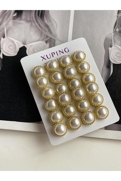 Xuping İncili Gold Tekli İstediğin Kadar Al Tak Küpesi