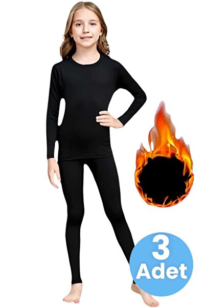 Uniquetrenders Дівчачий 3-х частинний комплект термобілизни