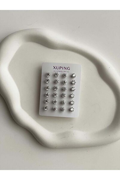 Koprinaco Xuping Gümüş Renk Tekli İstediğin Kadar Al Tak Küpesi