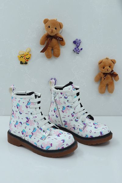 Moda Lime Unisex Children's Winter Boots - Warm, Lined, Chunky Non-Slip and Comfortable Sole