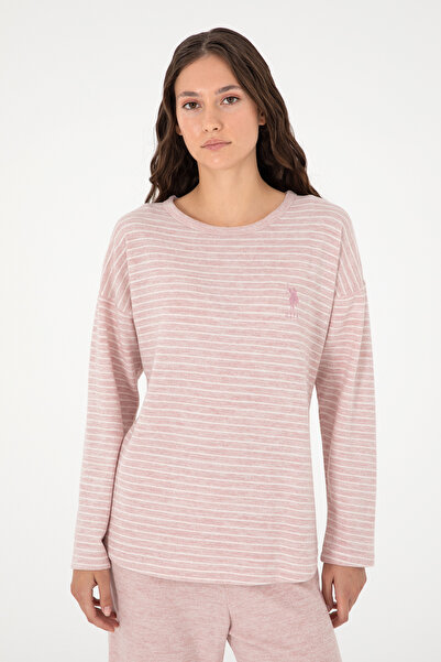 U.S. Polo Assn. Kadın Pembe Pijama Takımı 50302036-VR041
