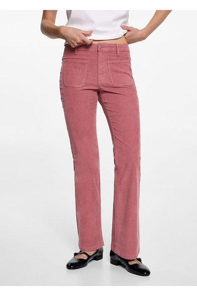Mango Teen Corduroy Flared Trousers