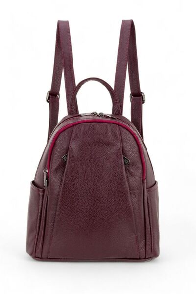 Bilik Deri Bordo-Rölax Kadın Sırt Çantası BLM01 9550