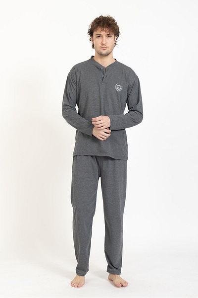 Pemilo Pánská souprava kouřového pyžama 1065 Plus Size