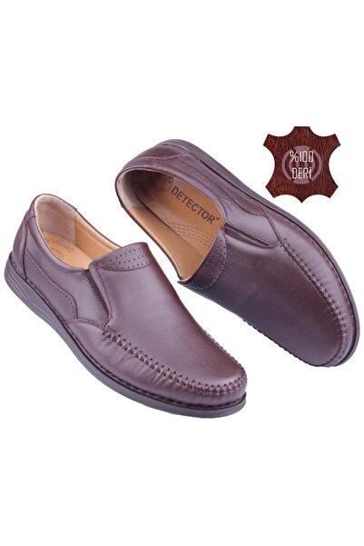 DETECTOR Men's Inner Outer Genuine Leather Full Orthopedic Extra Comfortable Daily Shoes DTC015