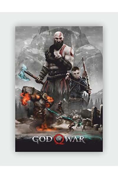 fırsatlar diyarı God of War Game Duvar Posteri - Kalın Kağıt - Çerçevesiz