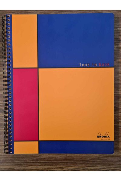 Rhodia Look in Book 80 Sheets 22.5 X 29.7 cm 80 G. Lined Notebook