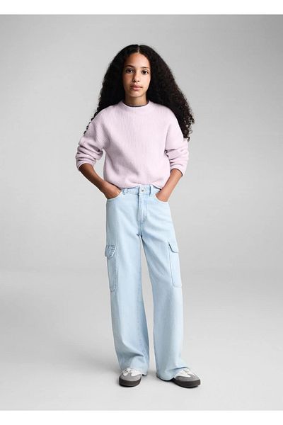 MANGO Kids Rubber Knit Sweater