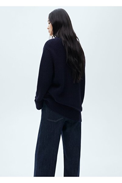 MANGO Woman Düğmeli Oversize Hırka
