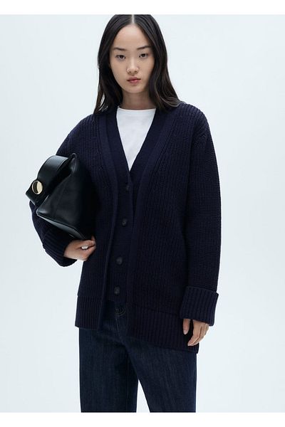MANGO Woman Buttoned Oversize Cardigan