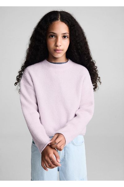MANGO Kids Rubber Knit Sweater