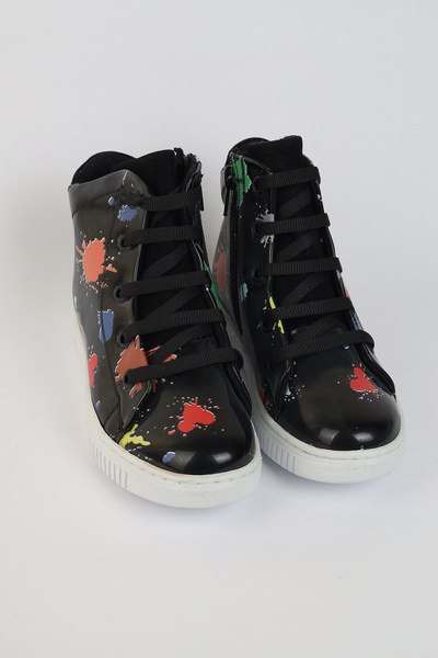 Moda Lime Unisex Sıcak Tutan Astarlı Chunky Kaymaz ve Rahat Taban  Çocuk Kışlık Bot Kışlık Çocuk Bot