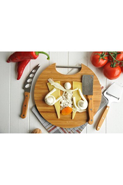 Bambum B2285 4 Parça Peynir Servis Seti - Peynir Sunum Seti