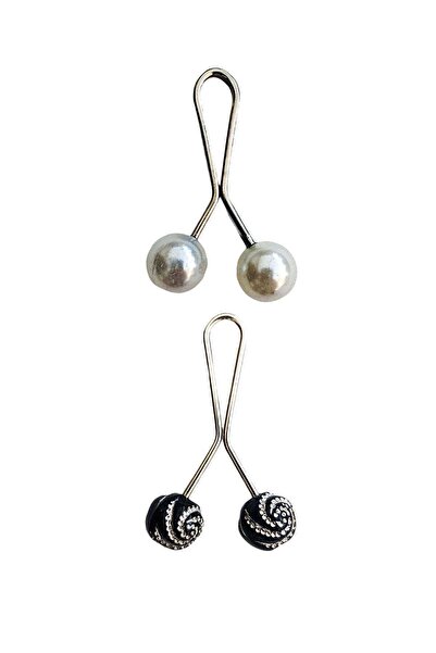 Marsilyan طقم وشاح حجاب ومشبك شال مكون من قطعتين 8