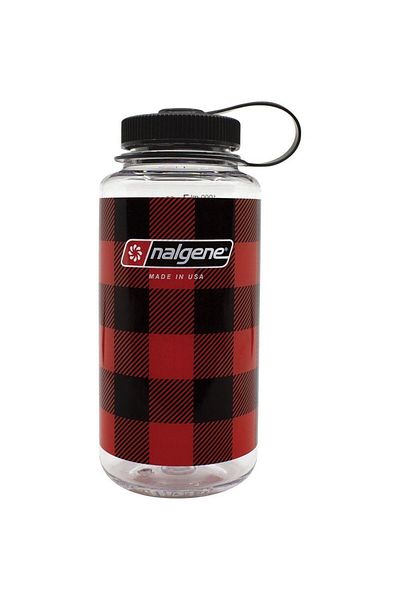 NALGENE زجاجة مياه تريتان واسعة الحجم سعة 32 أونصة باللون الأحمر