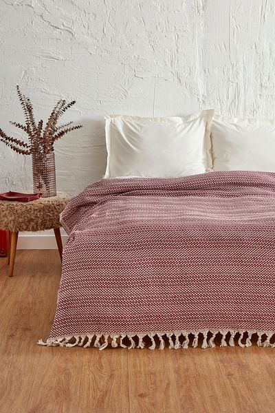 Karaca Home Levi Claret Red Double Pike