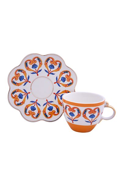 Lucky Art Gıselle Bone Set of 6 Coffee Cups