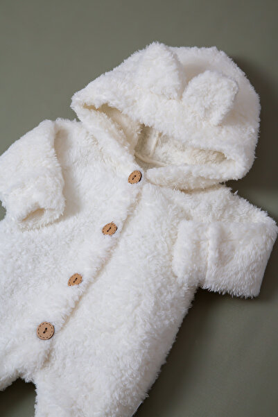 SuAy Baby Wellsoft Plush Winter Baby and Kids Jumpsuit - Unisex Buttoned Sleeping Costume