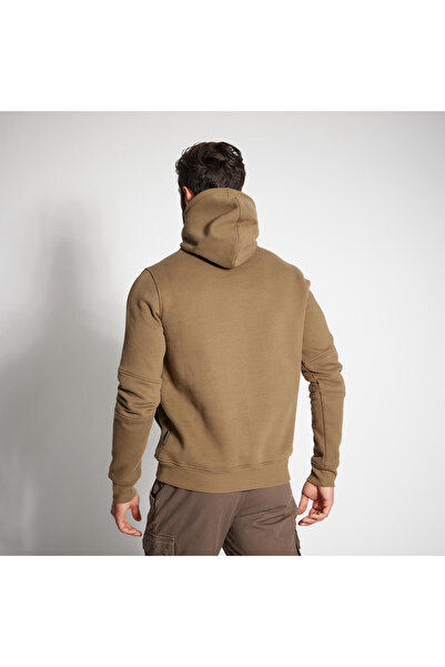 Decathlon Ανδρικό φούτερ Solognac με κουκούλα - Κυνήγι και παρατήρηση της φύσης - Μπεζ - 500 λογότυπο