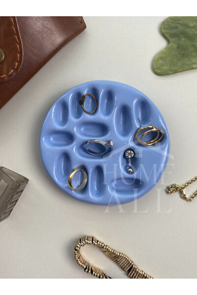 No8 Atölye Concrete Ring Plate, Modern and Minimal Decorative Plate, Decorati...