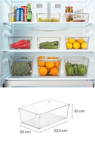 Hilamingo Home 3 Pieces Medium Size Refrigerator Organizer